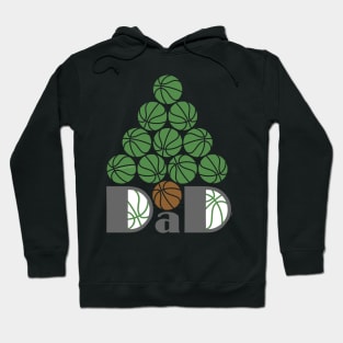 Dad Basketball Christmas Tree Hoodie